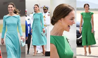 Kate Middleton przykuwa wzrok w DWÓCH kreacjach podczas królewskiego objazdu po Karaibach (ZDJĘCIA)