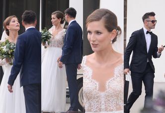 Bajkowy ślub Anny Bosak z "You Can Dance": koronkowa suknia, patriotyczne konfetti i przytulasy ze znanym bratem (ZDJĘCIA)