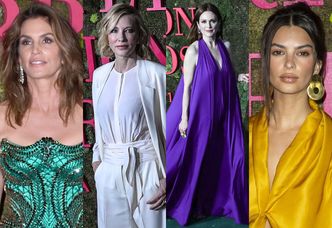 Cindy Crawford, Cate Blanchett, Julianne Moore i Emily Ratajkowski pozują na gali w Mediolanie (ZDJĘCIA)