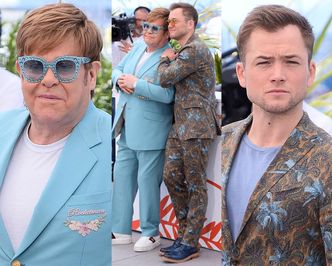 Cannes 2019: 72-letni Elton John pozuje ze swoim ekranowym odpowiednikiem