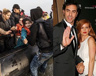 Sacha Baron Cohen i jego żona przekazali MILION DOLARÓW dla uchodźców z Syrii!