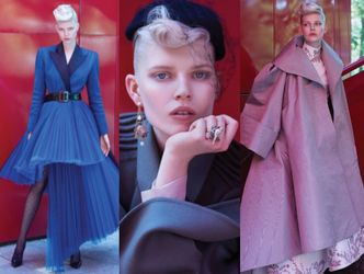 Ola Rudnicka w stylizacjach haute couture na trzech okładkach serbskiego "Harper's Bazaar"