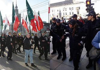 TYLKO U NAS! Obywatele RP blokują marsz ONR-u! "Polska wolna od FASZYZMU!" (WIDEO)