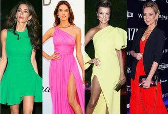 Neonowe sukienki w odważnych stylizacjach gwiazd