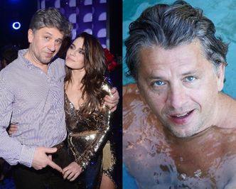 Natasza Urbańska świętuje 60. urodziny męża jego zdjęciem w basenie. Fani zachwyceni: "Pan Janusz jak wino" 
