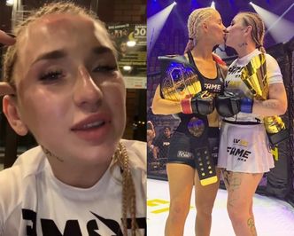 Marta Linkiewicz komentuje swoją walkę na gali FAME MMA: "Pierwszy raz w życiu dostałam WPI**DOL"