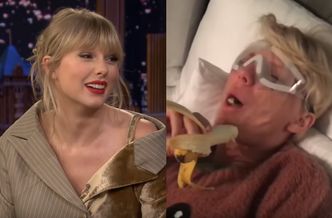 Zrozpaczona Taylor Swift po operacji płacze z powodu banana: "Nie tego chciałam!"