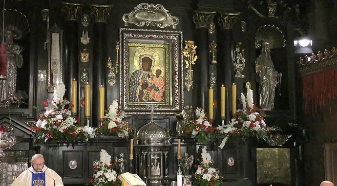 Transmisja mszy świętej z Sanktuarium Matki Bożej na Jasnej Górze