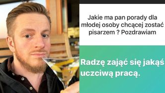 Szczepan Twardoch drinkuje i dzieli się mądrościami na Instagramie: "Można och*jeć od lockdownu"