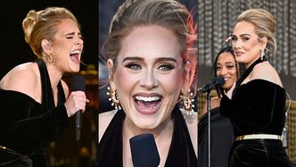 Adele prezentuje wąską talię i bogatą mimikę na koncercie w Londynie. Już nie gwiazdorzyła? (ZDJĘCIA)