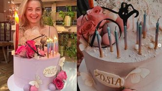 Małgorzata Socha świętuje dziewiąte urodziny córki. Tort był pod kolor włosów jubilatki (FOTO)