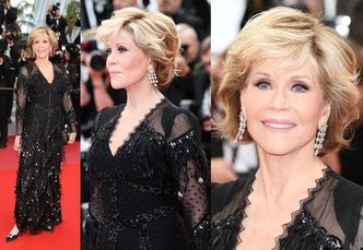 80-letnia Jane Fonda zachwyca na czerwonym dywanie w Cannes! (FOTO)