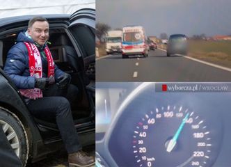 "Gazeta Wyborcza": "Kolumna prezydencka łamała przepisy, przekraczała prędkość, spychała inne auta na pobocze!"