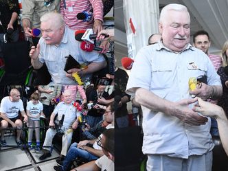 Wałęsa odwiedził protestujących w Sejmie. "Wezwaliście mnie, więc jestem!"