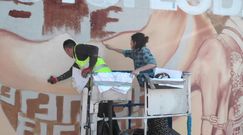 Nicki Minaj - wielki mural w Warszawie