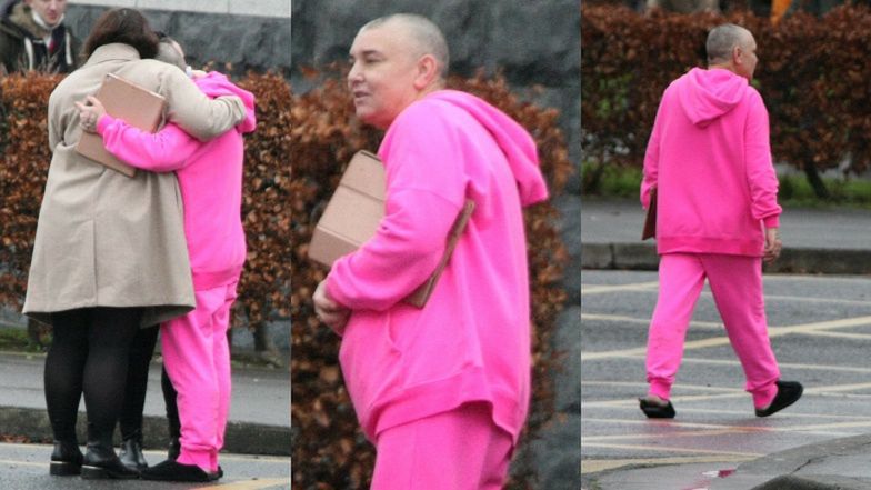 Sinead O’Connor, vestida de rosa, se despide de su hijo de 17 años que se suicidó (FOTOS)