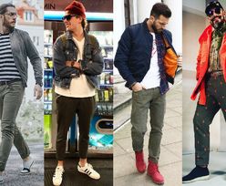 Modne spodnie khaki w stylizacjach celebrytów
