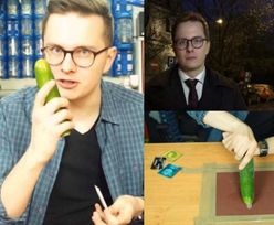 Młody reporter TVP Poznań testuje WYTRZYMAŁOŚĆ PREZERWATYW na YouTubie: "Zakładam na ogórasa gumę, zobaczymy, czy wytrzyma!"