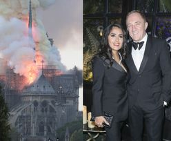 Pożar Notre Dame. Mąż Salmy Hayek przekaże 100 MILIONÓW euro na odbudowę katedry