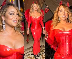 Halloween w Hollywood: Mariah Carey jako "seksowna diablica" (ZDJĘCIA)