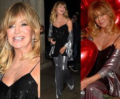 Roześmiana Goldie Hawn kusi odsłoniętym ramieniem