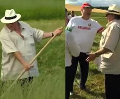 Depardieu kosi trawę na Białorusi!