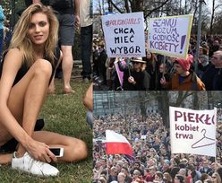 Anja Rubik do "polskich sióstr" spod Sejmu: "Jestem z Wami! Wspieram Was!"