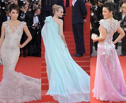 Suknie z długimi trenami w Cannes! (ZDJĘCIA)