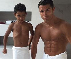 Syn Ronaldo pokazuje "klatę"...