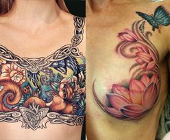 Te tatuaże pokrywają... blizny po usuniętych piersiach! (ZDJĘCIA)
