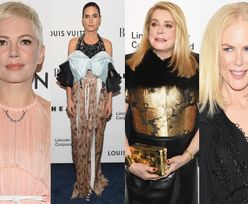 Gwiazdy pozują na imprezie Louis Vuitton: Nicole Kidman, Michelle Williams, Catherine Deneuve w złotej zbroi... (ZDJĘCIA)