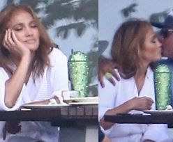 Rozmarzona Jennifer Lopez funduje sobie całuśny lunch z narzeczonym (ZDJĘCIA)
