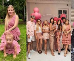 "Hojna" Andziaks zorganizowała różowe przyjęcie z okazji pierwszych urodzin Charlotte: "NOWE POKOLENIE już nam rośnie" (ZDJĘCIA)