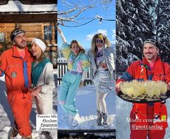 Celebryci bawią się na poprawinach u Lary Gessler i Piotra Szeląga: tańce na śniegu, pieczone ziemniaki i morze alkoholu (ZDJĘCIA)