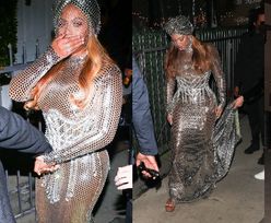 Beyonce w turbanie z woalką pędzi z Jayem-Z na after party po gali Grammy (ZDJĘCIA)