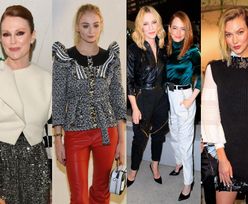 Stylowe gwiazdy oglądają pokaz Louis Vuitton w Nowym Jorku: Julianne Moore, Emma Stone, Cate Blanchett, Sophie Turner (ZDJĘCIA)