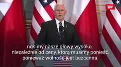 Spotkanie Andrzej Duda - Mike Pence. Wiceprezydent USA zacytował Wałęsę
