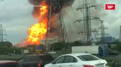 Potężny pożar w Moskwie