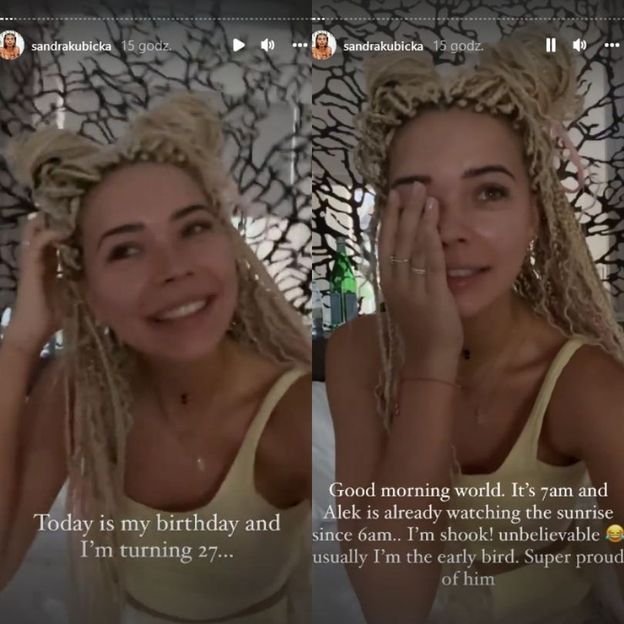 Sandra Kubicka świętuje 27. urodziny na Malediwach: miłosny list od Barona i kolacja przy butelce szampana... (ZDJĘCIA)