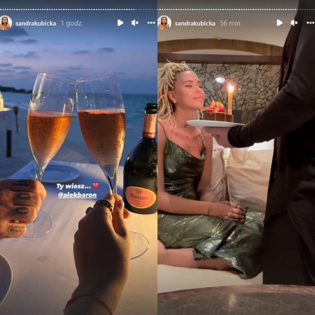 Sandra Kubicka świętuje 27. urodziny na Malediwach: miłosny list od Barona i kolacja przy butelce szampana... (ZDJĘCIA)