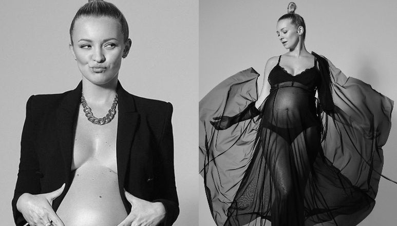 Barbara Kurdej-Szatan chwali się kolejnym ciążowym zdjęciem. Fanka: "Tymi brzuchami to można dziś ZAROBIĆ"