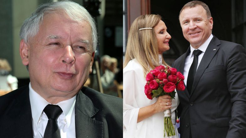 Pomysłowy Jarosław Kaczyński z okazji ślubu obdarował Jacka Kurskiego i jego żonę... SREBRNĄ CUKIERNICĄ!