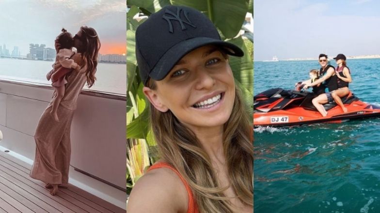 Anna Lewandowska wypoczywa na jachcie w Dubaju: sesja na pokładzie, zdjęcie z Robertem i SZALEŃSTWA na skuterze wodnym (ZDJĘCIA)