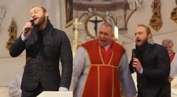 Borys Szyc śpiewa w kościele!