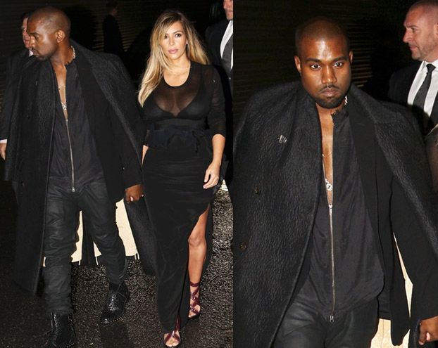  Smutni Kanye i Kim na czarno... (ZDJĘCIA)