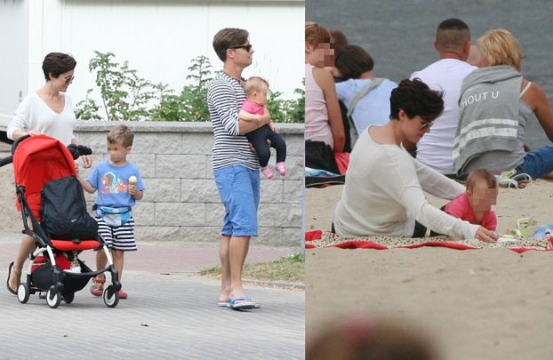 Cichopki z dziećmi na plaży w Sopocie (ZDJĘCIA)