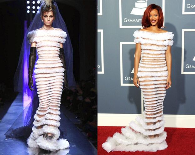 Rihanna i model w tej samej sukience! (PORÓWNAJ!)