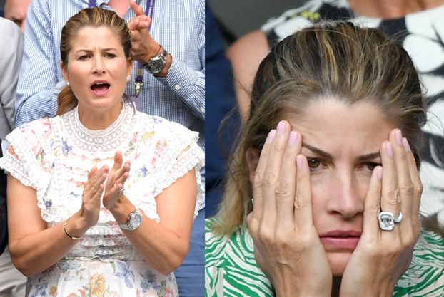 Żona Rogera Federera w różnych stylizacjach dopinguje męża na Wimbledonie (FOTO)