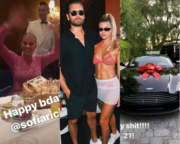 21. urodziny Sofii Richie w Las Vegas: różowy kombinezon z kryształkami Swarovskiego i warty 800 TYSIĘCY ZŁOTYCH Aston Martin od chłopaka