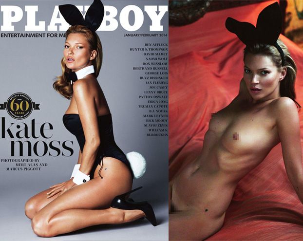 Kate Moss na okładce "Playboy'a"! (DUŻO ZDJĘĆ!)